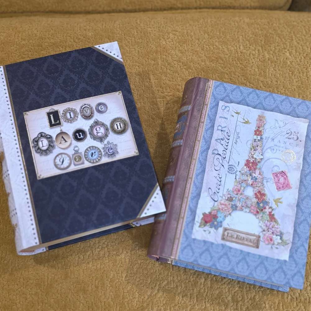 Elegant Black and Blue‎ Journals Set